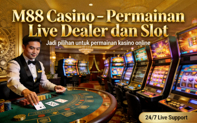 M88 Casino - Permainan Live Dealer dan Slot