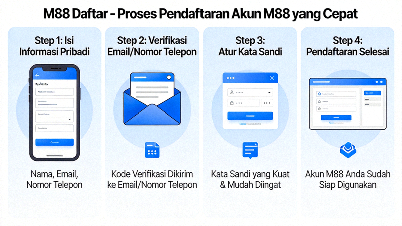 M88 Daftar - Proses Pendaftaran Akun M88 yang Cepat